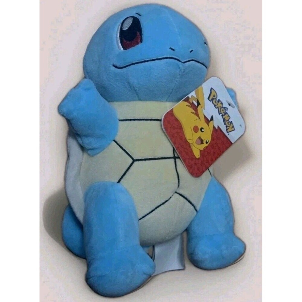 Pokemon Squirtle Plush Stuffed Animal With Tags Official Nintendo Jazwares Soft